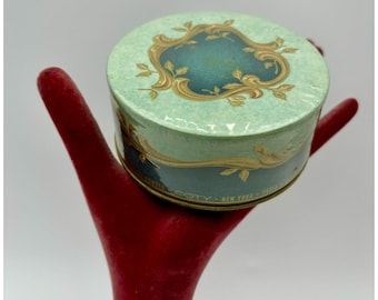 Caja de polvos faciales Paris De Cody Air Spun de la década de 1940 SOLAMENTE - Coleccionable