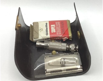 ジレット トラベルテック ヴィンテージ 両刃安全カミソリ - H4 1962