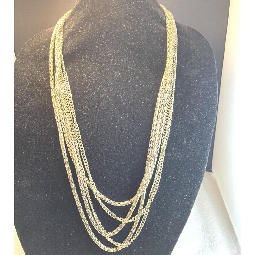Jennifer Lopez-jlo Two Style Chains Multi Strand Silver Tone