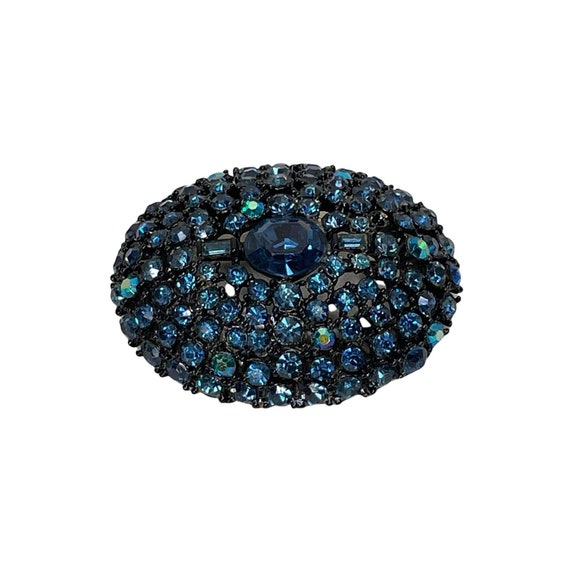 Bermuda Blue Swarovski Crystal Rhinestone Vintage… - image 1