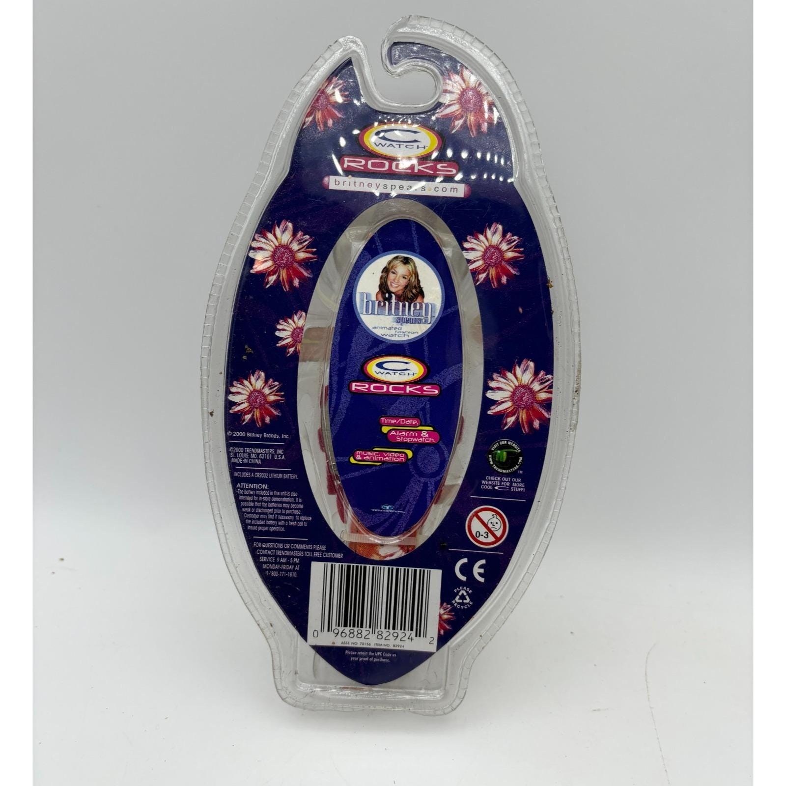 2000 Britney Spears C Watch Rocks Animated Fashion Watch NOS