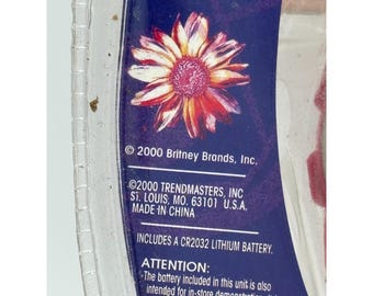 2000 Britney Spears C Watch Rocks Animated Fashion Watch NOS