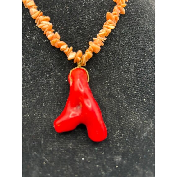 Kenneth Jay Lane Red Branch Coral Signed Statemen… - image 2