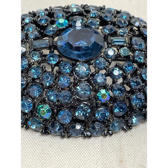 Bermuda Blue Swarovski Crystal Rhinestone Vintage… - image 3