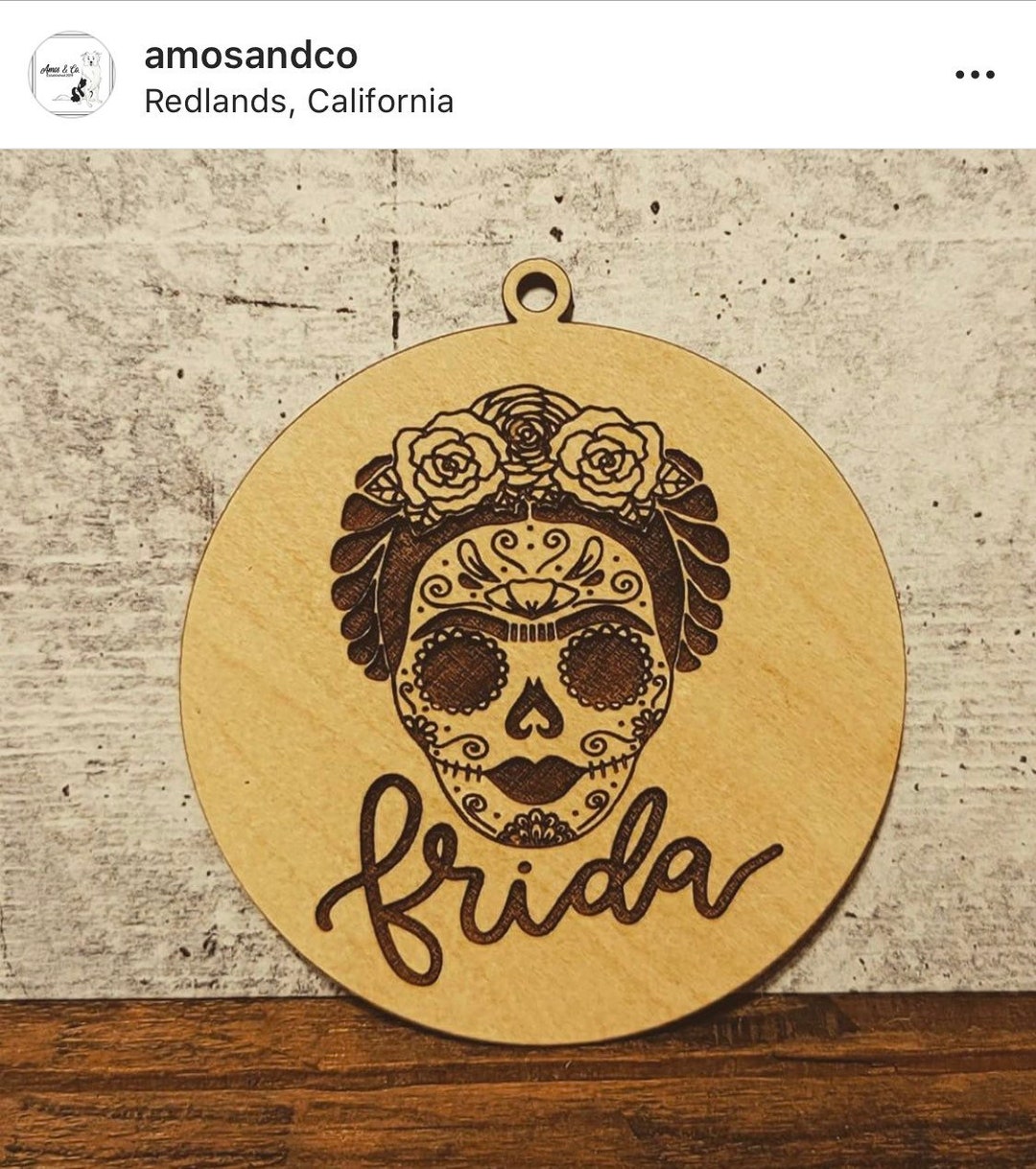 Frida Kahlo Laser Engraved Christmas Ornament - Etsy