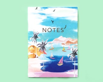 A6 /'Pastel Rabbits/' Notebook with gold foiling