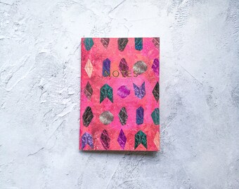 A6 /'Pastel Rabbits/' Notebook with gold foiling