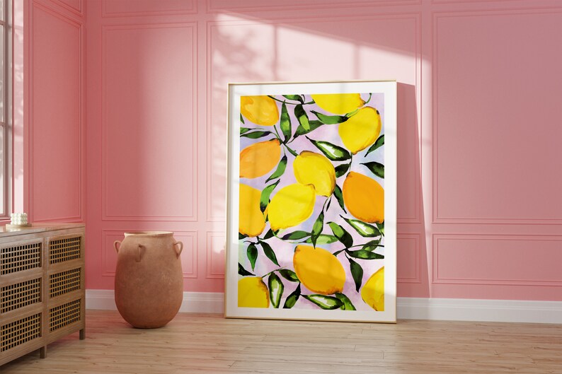 Citrus Lemons Giclée Art Print Etsy