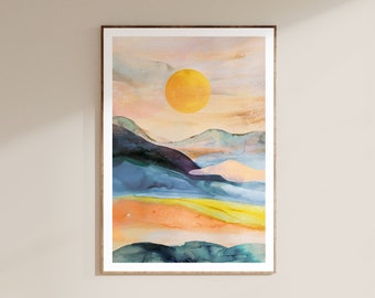 Melba Sunrise giclée art print A4