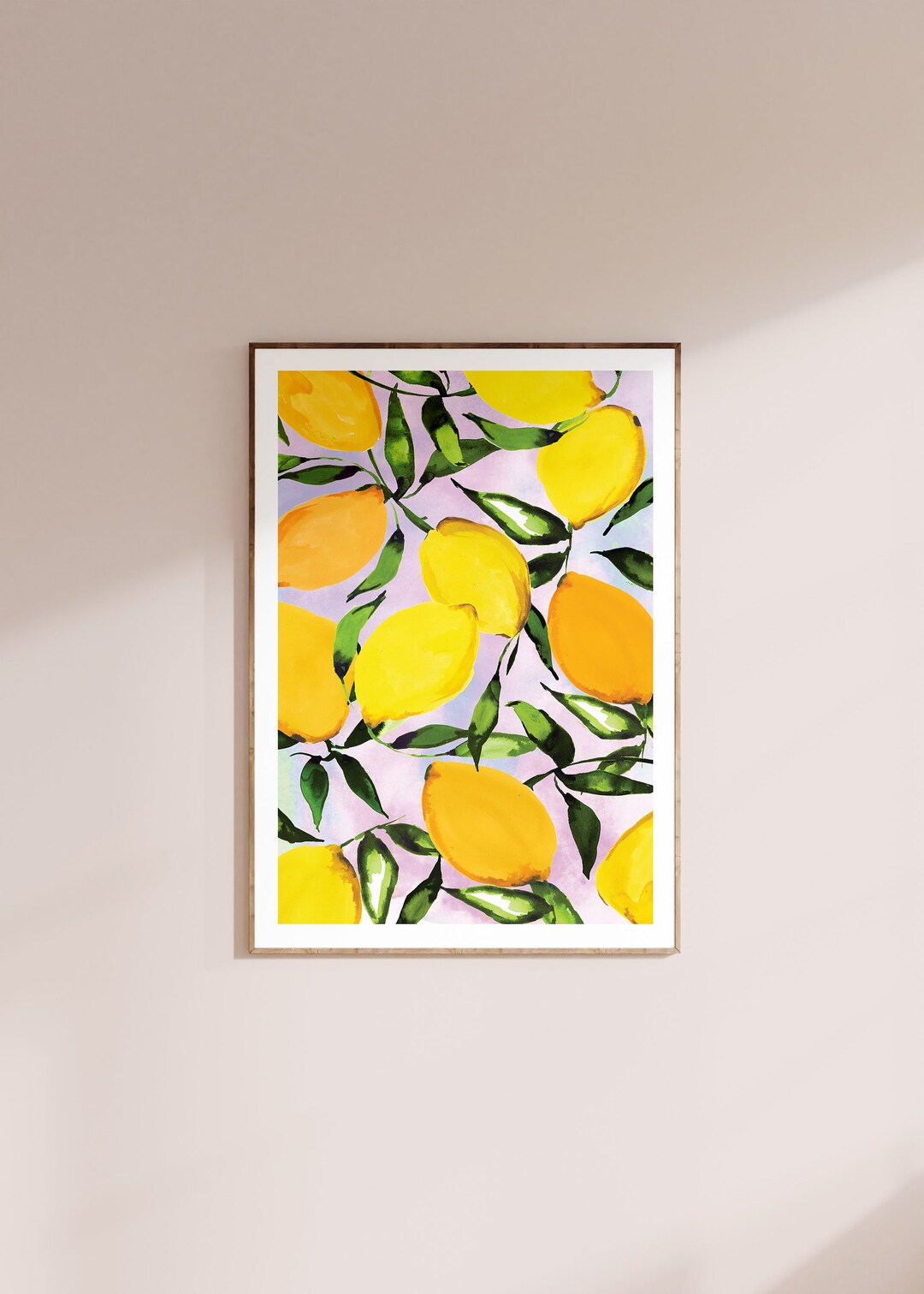 Citrus Lemons Giclée Art Print Etsy
