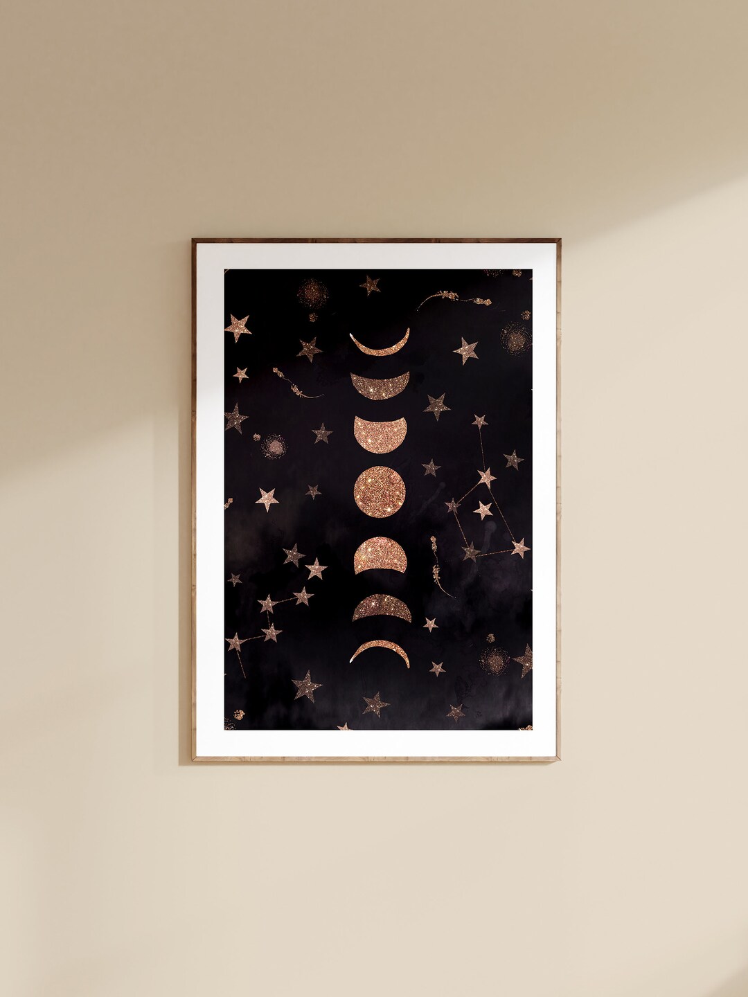 Phases of the Moon Art Print - Etsy