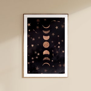 Phases of the moon Art print image 1