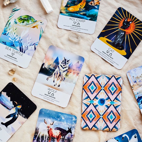 Spirit Animal Wisdom Oracle Card Deck Comes With Illustrated - Etsy Spirit Animal Wisdom Oracle Card Deck Comes With Illustrated - Etsy
