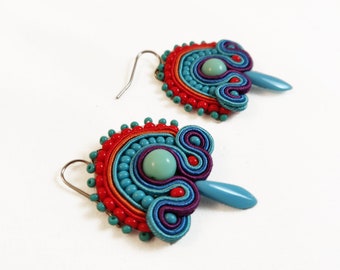 MINI Loco soutache earrings