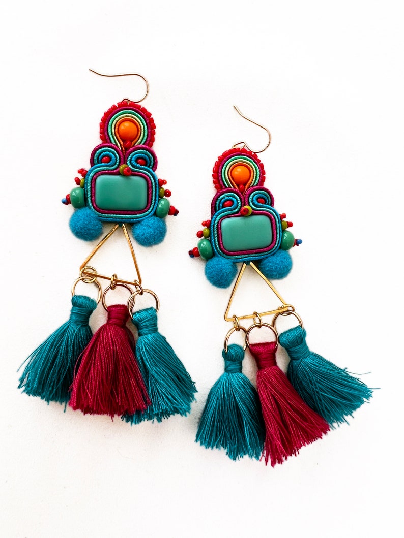 TEXCOCO soutache earrings image 2