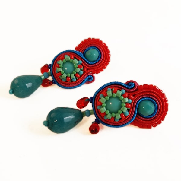 NEON soutache earrings