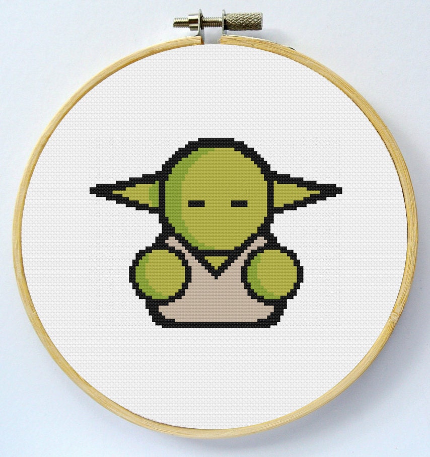 YODA Cross Stitch Pattern Instant Download Pdf Etsy
