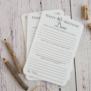 Lot de 12 voeux d'anniversaire et cartes mémoire Partager un / Cartes mémoire d'anniversaire / Souhaits du 70e anniversaire / Souhaits du 50e anniversaire / Cadeau du 30e anniversaire