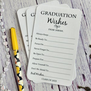 Set of 12 Graduation Wishes Cards - Advice Cards for Graduation Party - Graduation Party Decorations - Graduation gift - Graduation advice