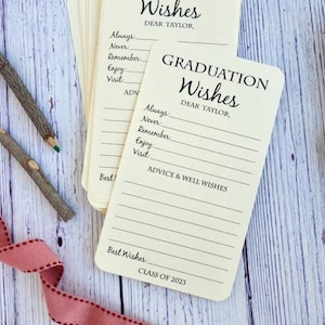 Set of 12 Graduation Wishes Cards Advice Cards for Graduation Party Graduation Party Decorations Graduation gift Graduation advice image 8