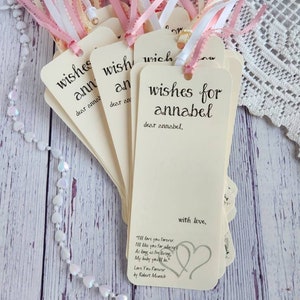 Set of 8 Baby Shower Wishing Tree Tags Bookmarks with Children image 2
