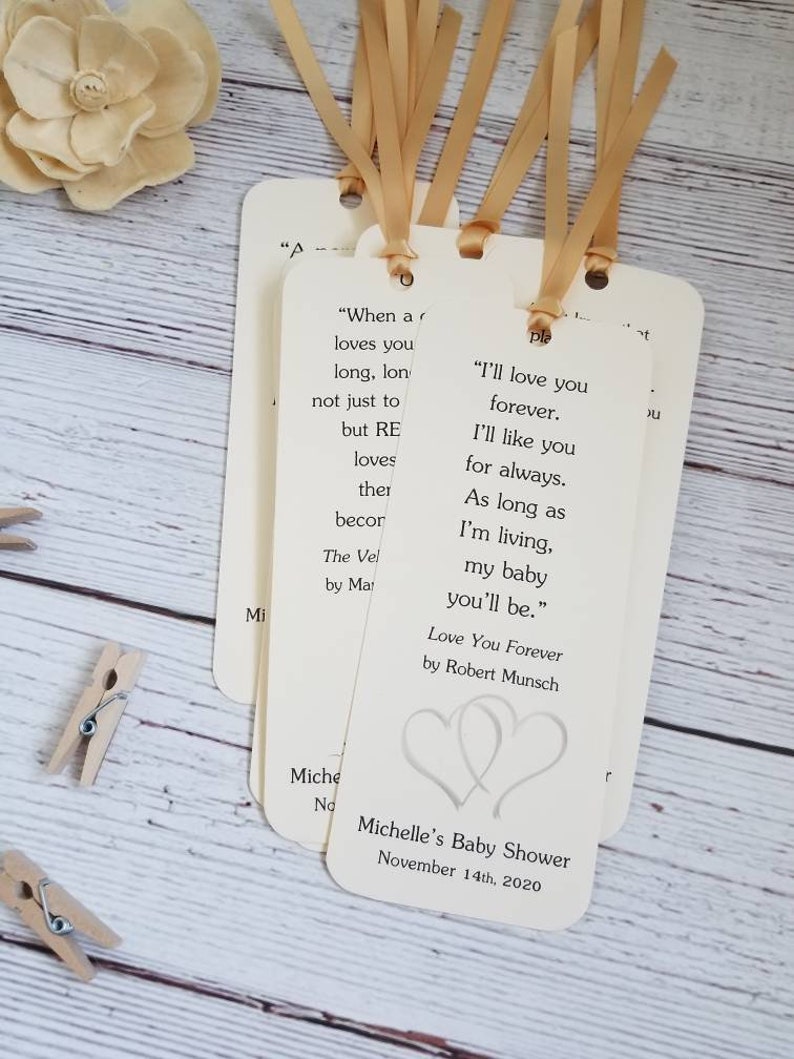 Set of 8 Children Book Theme Bookmark Favors / Baby Shower / Etsy