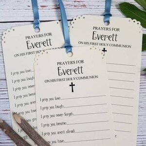 Set of 12 Handmade First Holy Communion Prayer Cards - Wishing Tree ...