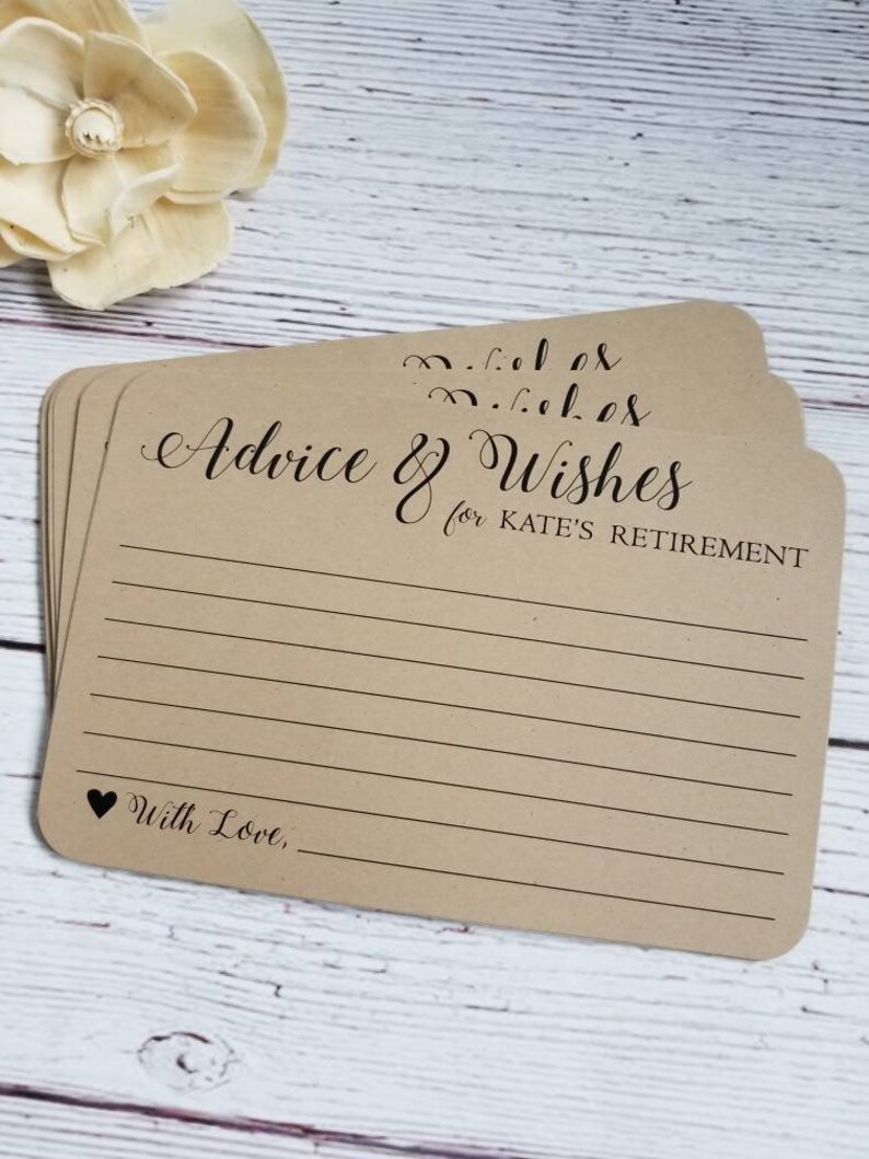 12 Handmade Retirement Wishes and Advice Cards for Retirement Etsy