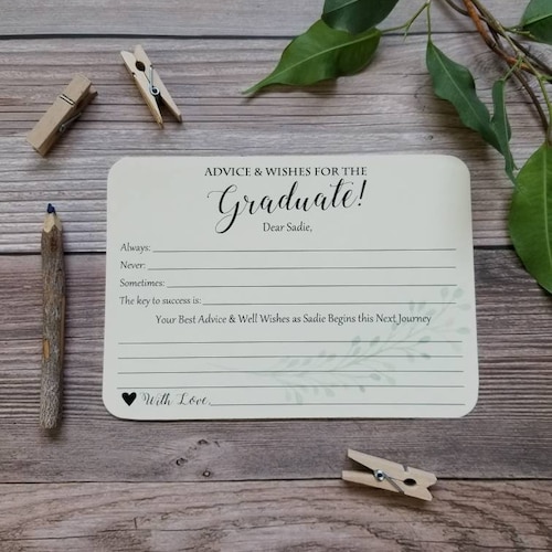 Lot de 12 cartes de voeux pour l'obtention du diplôme - Cartes de conseils pour la remise des diplômes - Décorations de remise des diplômes - Cadeau de remise des diplômes - Conseils de remise des diplômes
