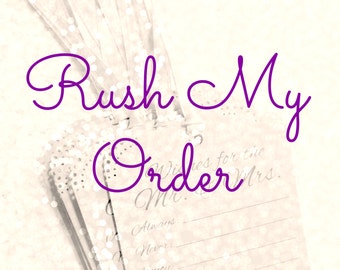 Rush Order Fee - Your order will ship within 24 hours