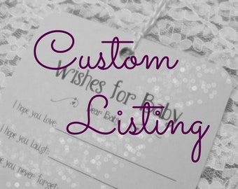 Make a Matching Sign - ADD ON item if buying wish or advice cards from me - Handmade sign