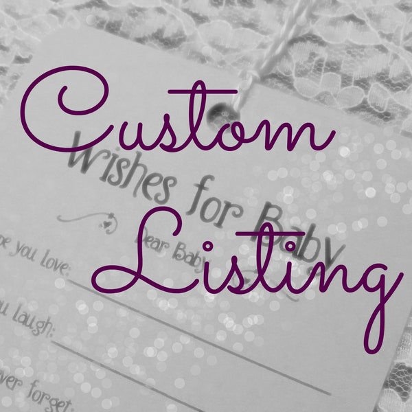 Make a Matching Sign - ADD ON item if buying wish or advice cards from me - Handmade sign