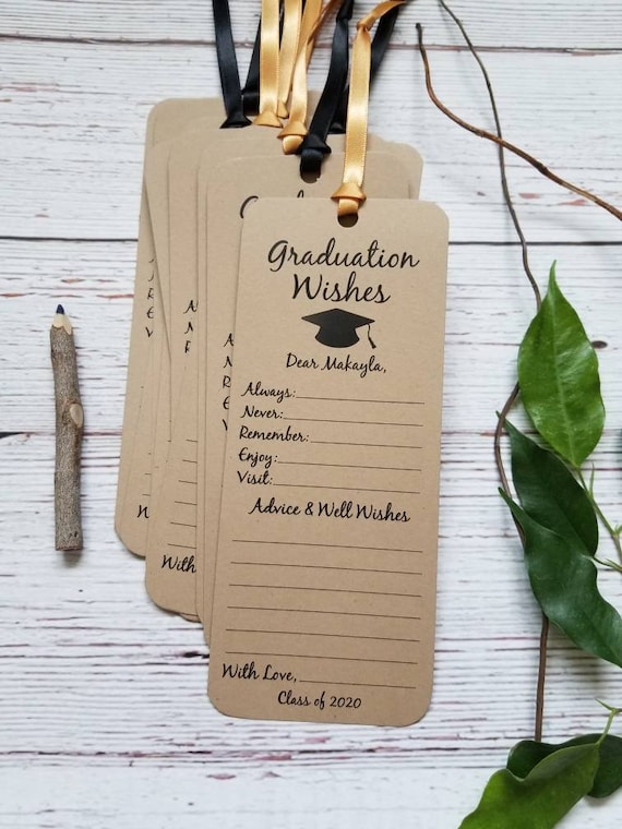 Set of 8 Graduation Party Wishing Tree Tags / Wishes for the - Etsy