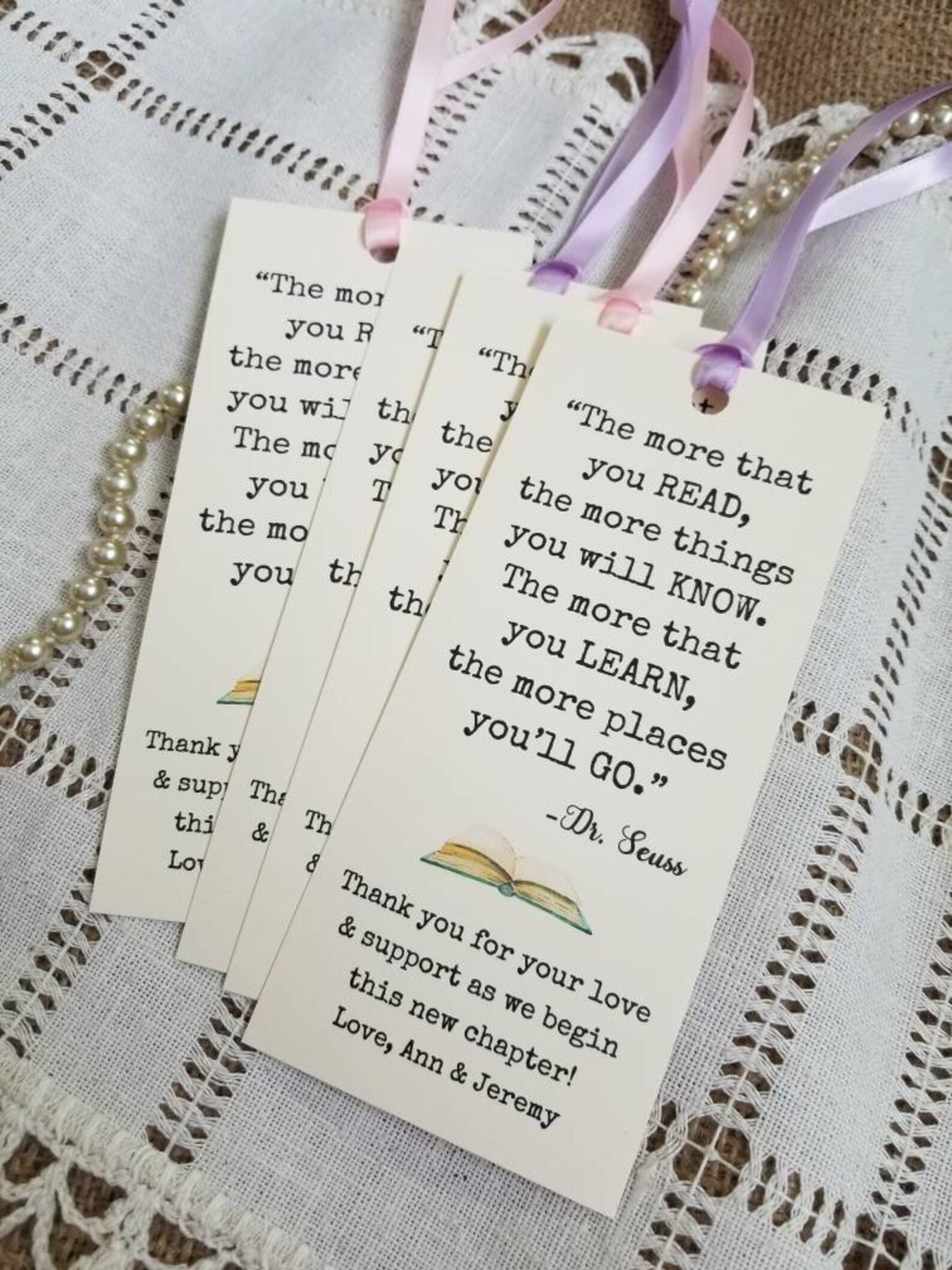 Set of 8 Bookmark Favors for Baby Shower Birthday Party with Etsy
