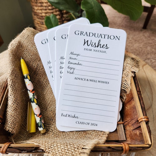 Lot de 12 cartes de voeux pour l'obtention du diplôme - Cartes de conseils pour la remise des diplômes - Décorations de remise des diplômes - Cadeau de remise des diplômes - Conseils de remise des diplômes