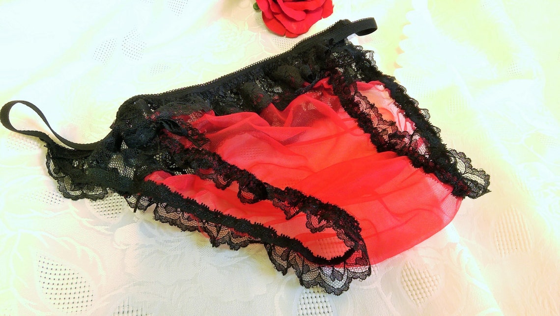 Sexy Sheer Pouched Lace Sissy Briefs See Thru Seamless String - Etsy
