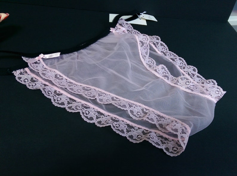 Sheer Nylon Panties Plus Size 3X See Thru Sexy String Undie Etsy