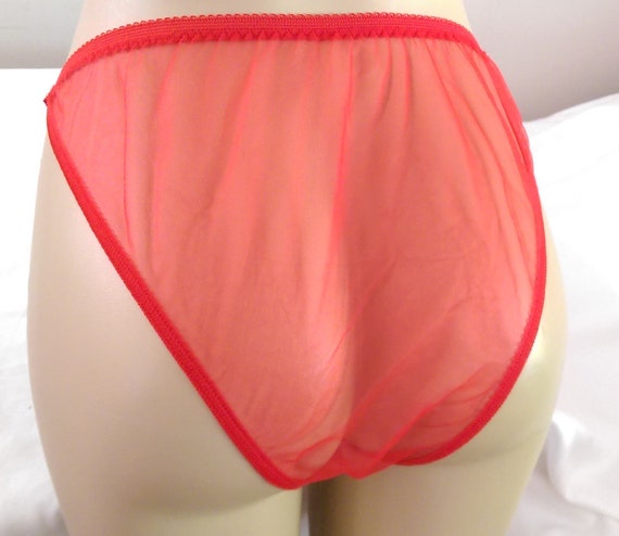 Plus Size Sissy, Panties for Men, See Thru Bikini, Sheer Red Lingerie,  String Bikini Panty, Gift for Him, Crossdresser Panty, Stripper 5X -   Ireland