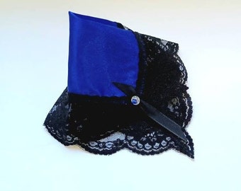 Satin Handkerchief or Pocket Square, Something Blue Wedding, Unique Gift or Accessory, Elegant for Wedding or Church Services