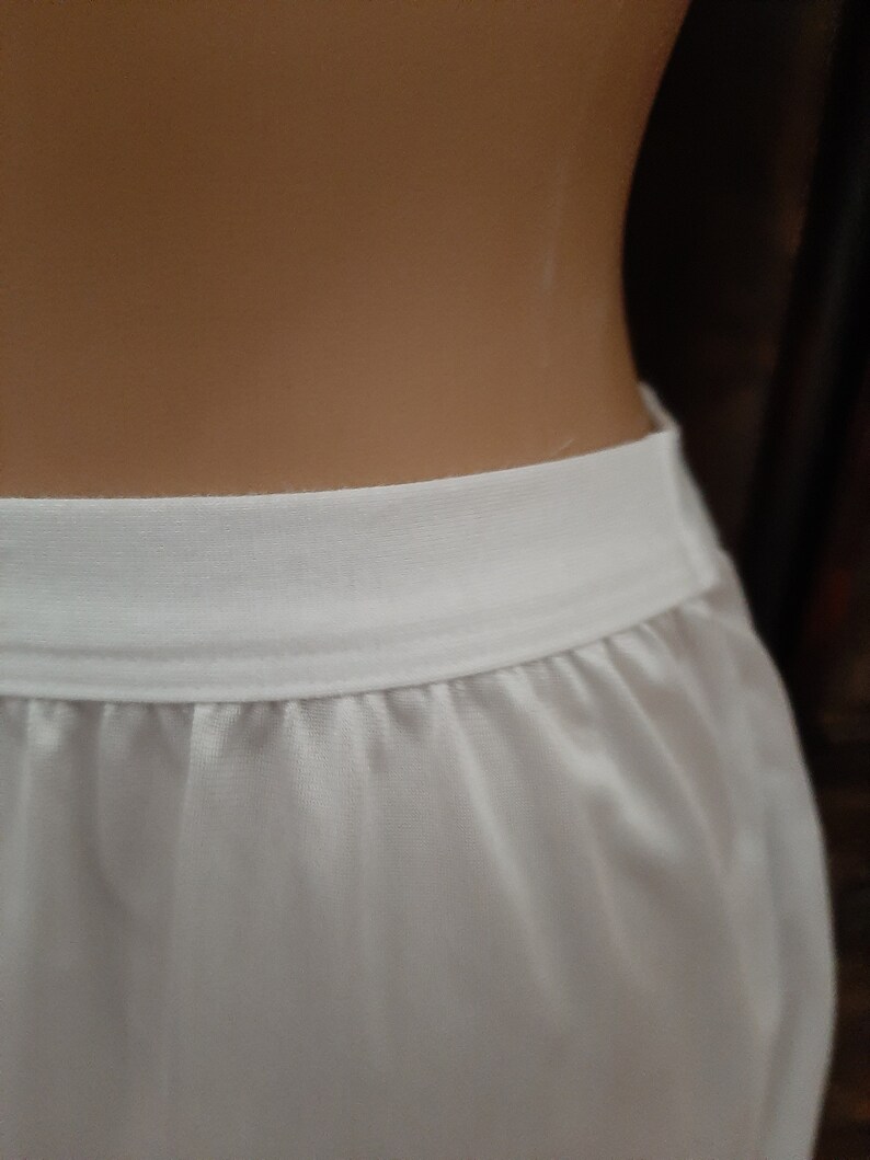 low back white slip