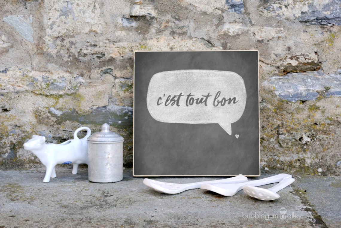 C'est Tout Bon Printable Word Art | Etsy