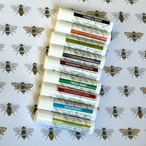 Silky Lip Balm - Handmade minimalist lip balm only 5 ingredients- cocoa butter, beeswax, olive oil, jojoba oil, flavor. All natural lip balm
