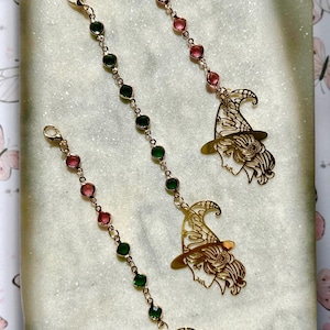 Stanley Handle Charm, Bag Charm: Pink Witch or Green Witch - Wicked inspired Stanley accessories and purse charms - 3 variations available