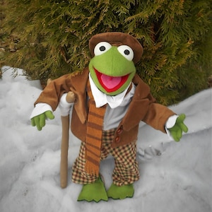 PDF Pattern Tiny Tim 17 Inches Tall  Poseable Frog Includes Patterns for Clothes and Crutch