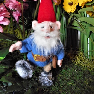 Gnome Rien Poortvliet inspired poseable 6 inches without hat life sized sewing pattern