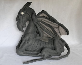 PDF Pattern Large Thestral Inspired winged skeletal horse plush