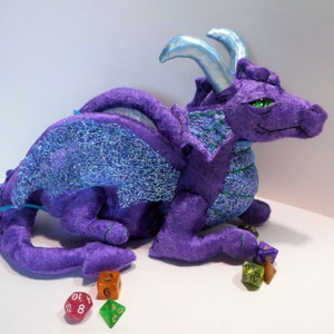 PDF Pattern Dice Bag Sitting Dragon Plush