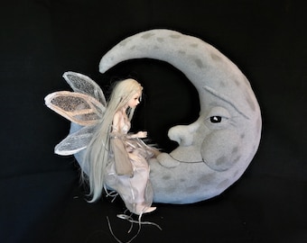 PDF PATTERN Large Moon Plush and Matching Fairy Wings