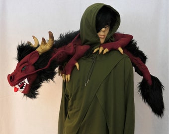 Patrón PDF Dragón asiático de hombro de 54 pulgadas de largo, totalmente alambrado, Dragón chino, Dragón de pulmón