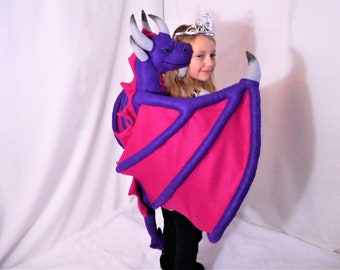 Child Safe Felt Hugging Back Dragon PDF Pattern